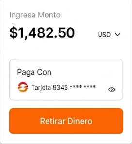 Tarjeta de Retiro de Dinero
