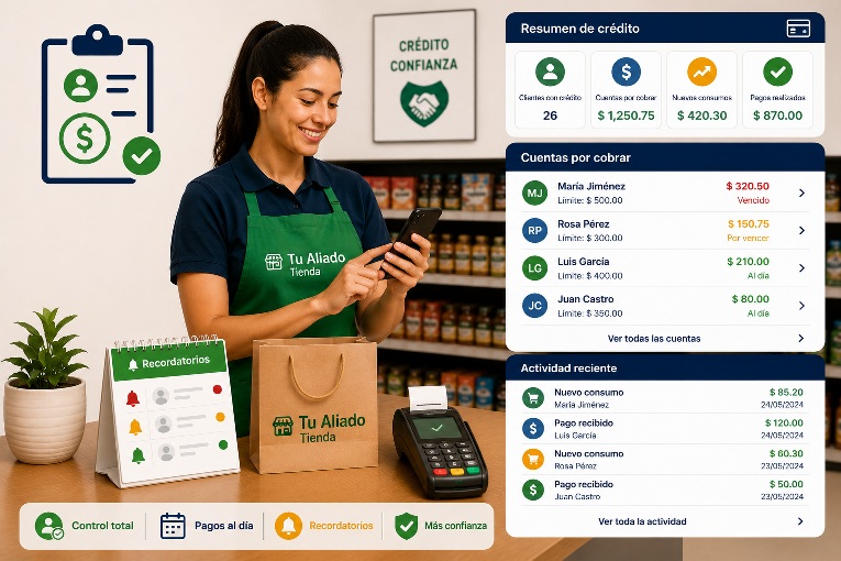 Gestión de crédito directo para tienda