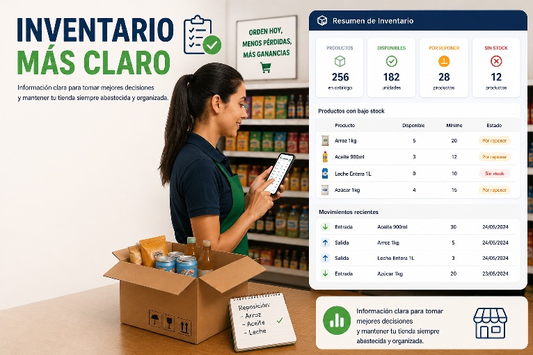 Control de inventario y stock para tienda