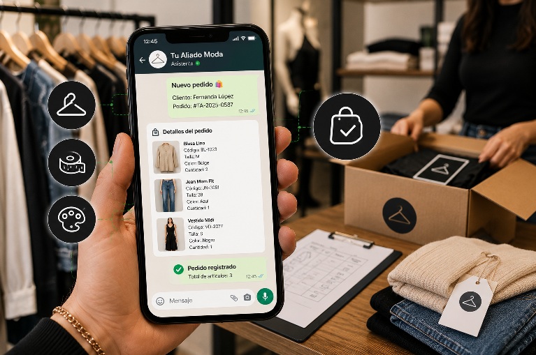 Pedidos de moda organizados en la web