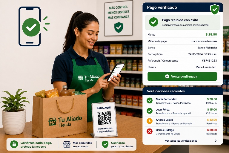 Verificación de pagos para tienda